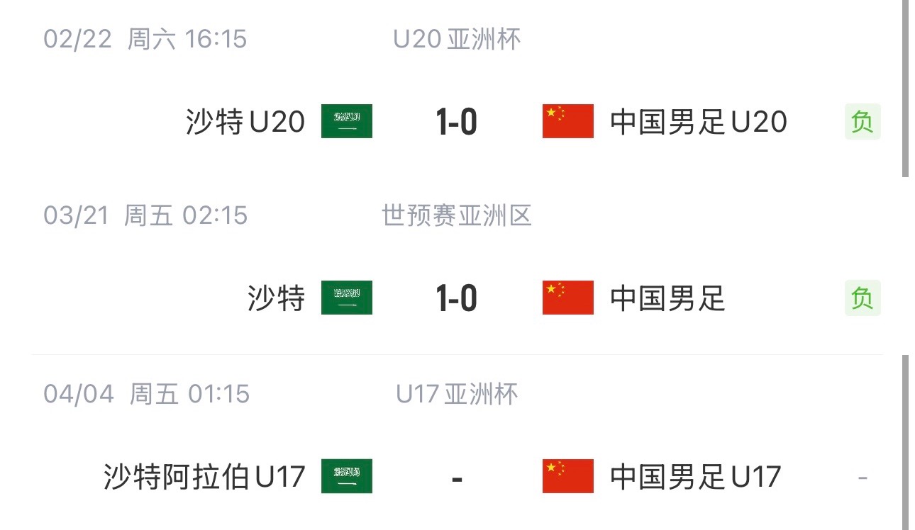 國字號(hào)三遇沙特！國少U17亞洲杯首戰(zhàn)對(duì)陣沙特，此前國足&國青均負(fù)