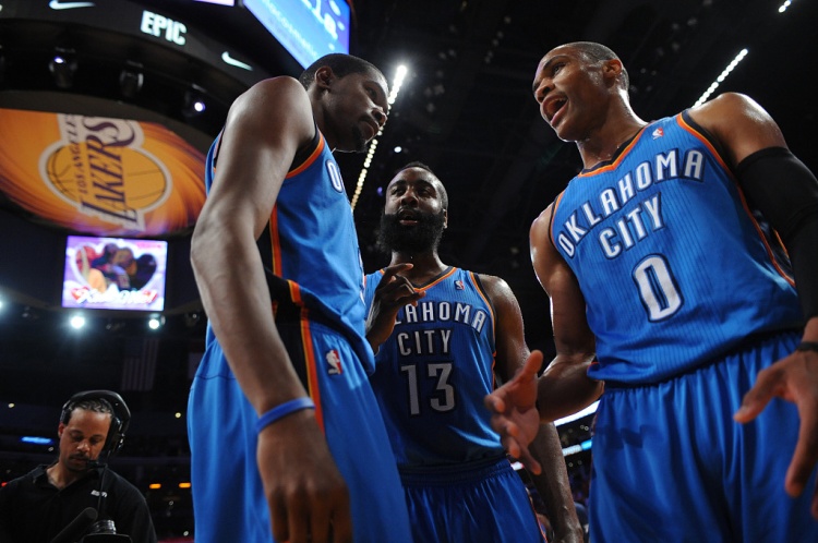 雷霆三少得分全部進(jìn)入歷史前20！他們是NBA歷史最大的如果嗎？